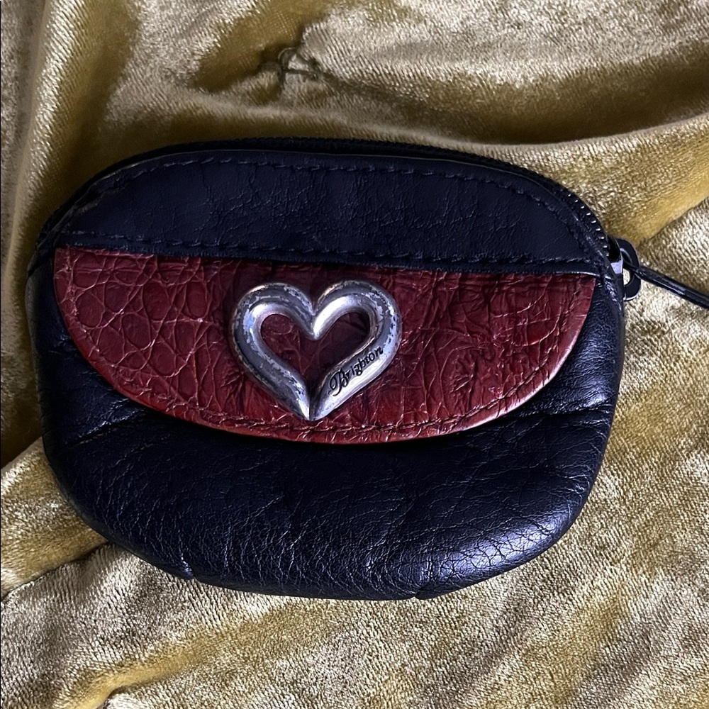 Brighton Black and Red Heart Women's Wallet